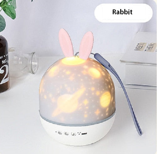 LED Universe Stars Bunny Projektor Nattljus | Veska