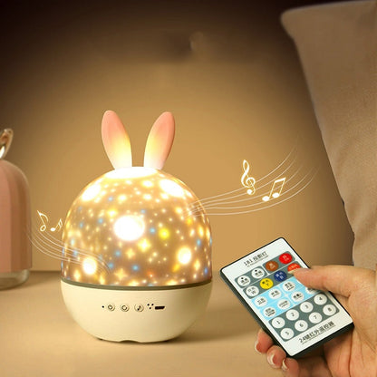 LED Universe Stars Bunny Projektor Nattljus | Veska