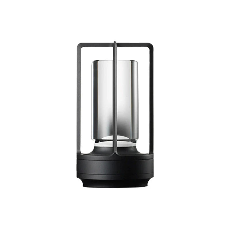 LED Uppladdningsbar Bordslampa | Veska Aluminium + Akryl – Svart