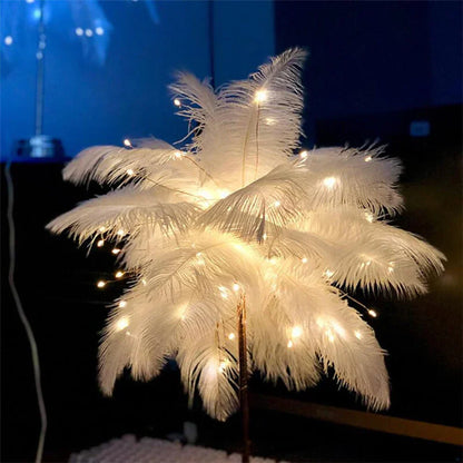 LED Vår Bordslampa Nattljus USB-drift Fjärrkontroll Nattdukslampor | Veska