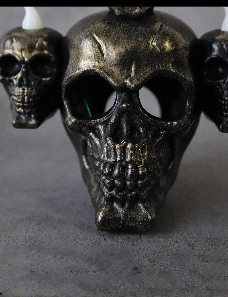 Ledljus Skrämmande Halloween Skalle Huvudlampa | Veska