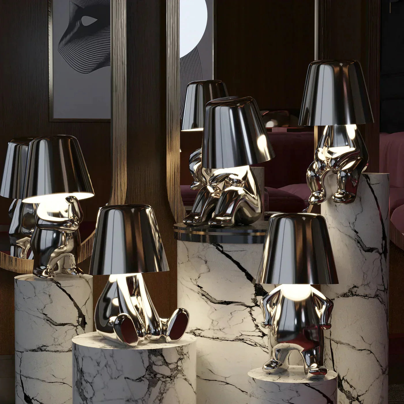 Lekfull Dimbar Bordslampa - LumoPals | Veska