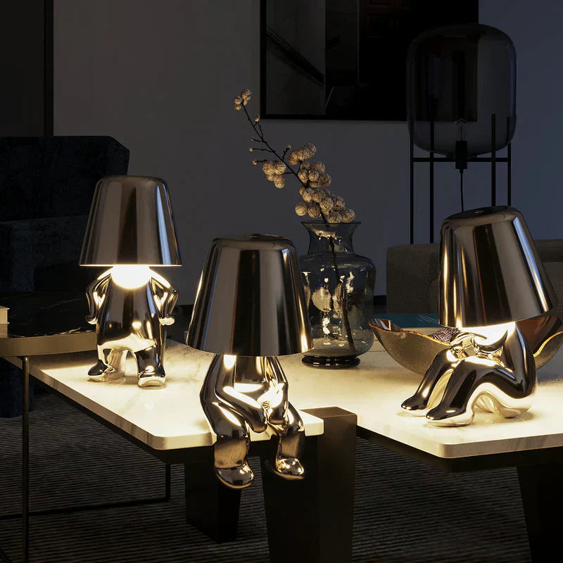 Lekfull Dimbar Bordslampa - LumoPals | Veska