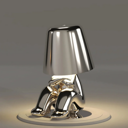 Lekfull Dimbar Bordslampa - LumoPals | Veska Silver Arg