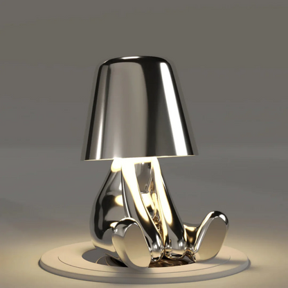Lekfull Dimbar Bordslampa - LumoPals | Veska Silver Drömmer