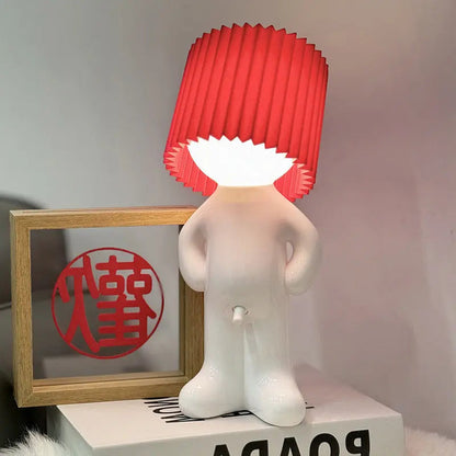 Lekfull LED Bordslampa – Mysig & Kreativ Ljus | Veska Röd