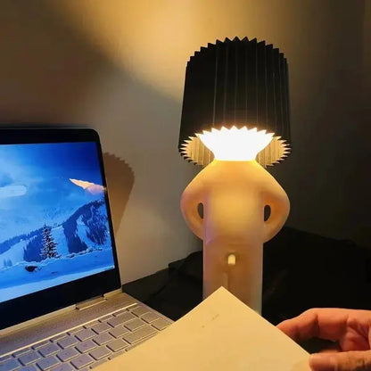 Lekfull LED Bordslampa – Mysig & Kreativ Ljus | Veska Svart