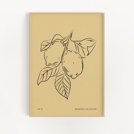 Lemons | Veska 21×30 cm