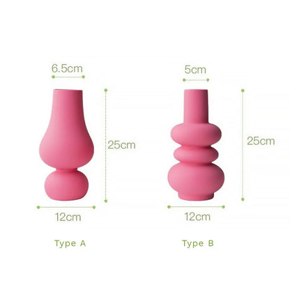 Levande rosa keramikvas | Veska