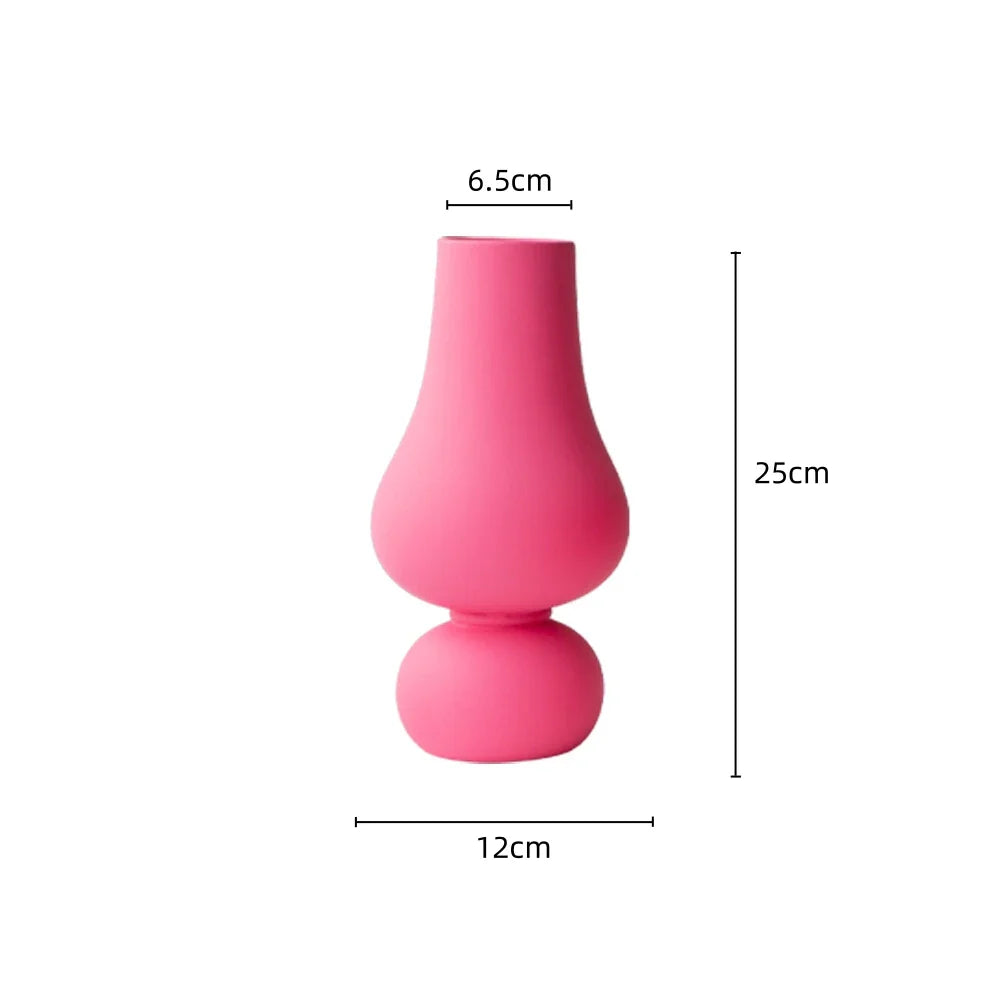 Levande rosa keramikvas | Veska