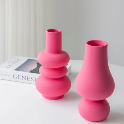 Levande rosa keramikvas | Veska A