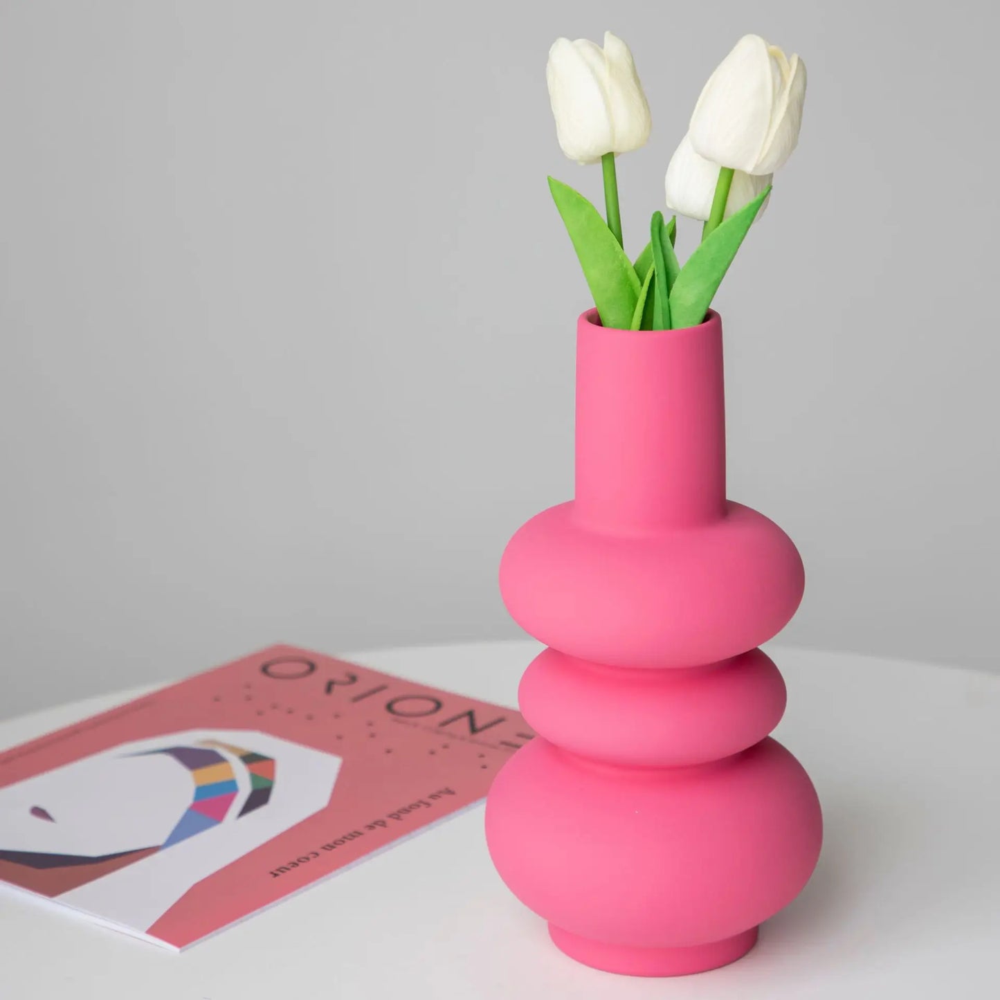 Levande rosa keramikvas | Veska B