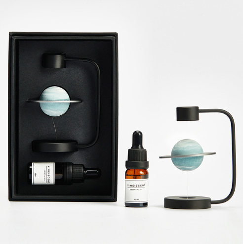 Leviterande Saturnus Kosmisk Aromaterapi Bord Dekor | Veska Grön