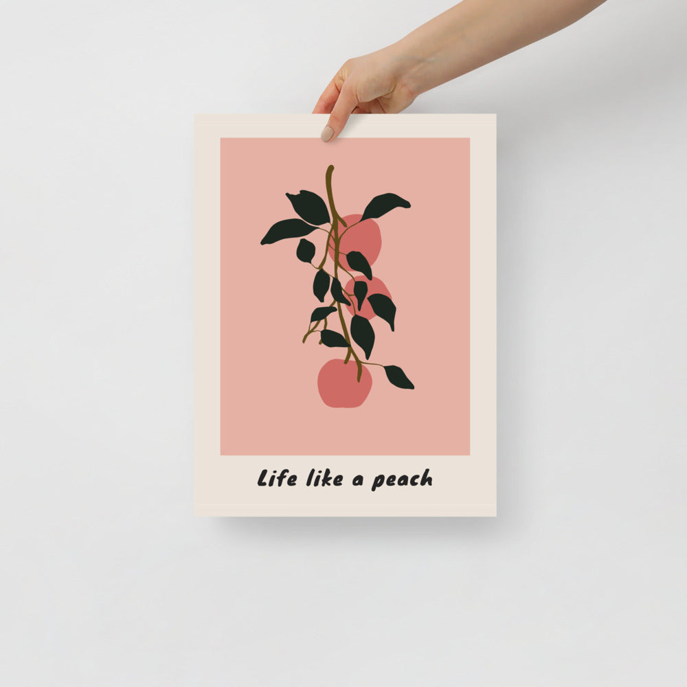 Life Like a Peach Väggkonst | Veska
