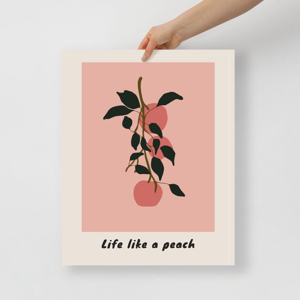 Life Like a Peach Väggkonst | Veska 16×20