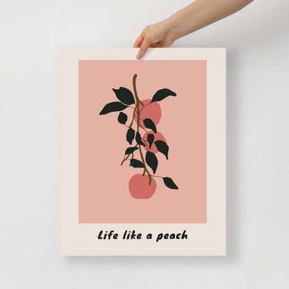 Life Like a Peach Väggkonst | Veska 16×20