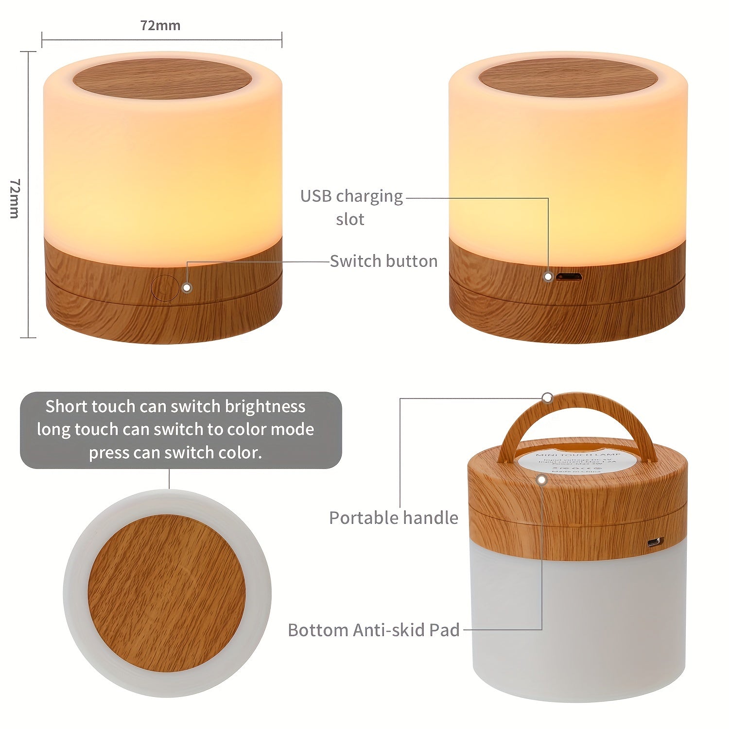 LightAura - RGB Touch Table Lamp with Remote Control Veska