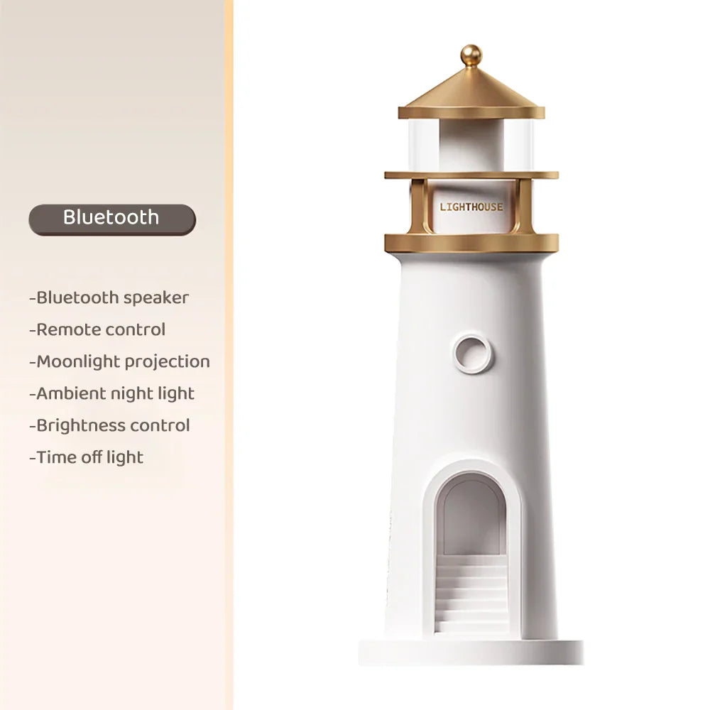 Lighthouse Ambient lights Bluetooth Musik Dimmbar Projektion | Veska Bluetooth Högtalare