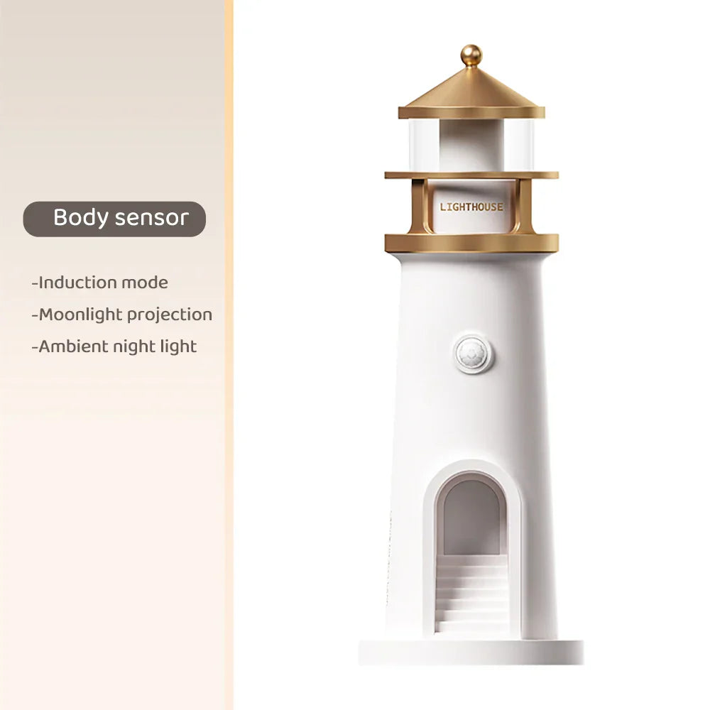 Lighthouse Ambient lights Bluetooth Musik Dimmbar Projektion | Veska Rörelse-sensor