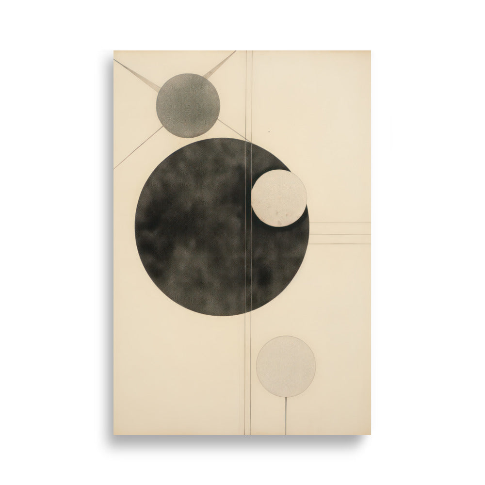 Lines & Dots Abstract 2 | Veska 61×91 cm