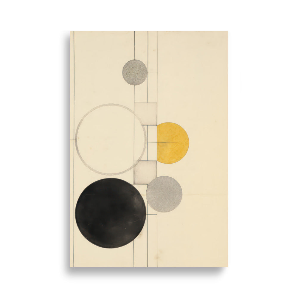 Lines & Dots Abstract | Veska 61×91 cm