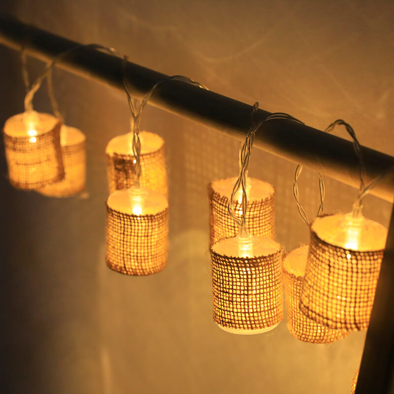 Linne Lantern String Lights | Veska Linnedekorlampa