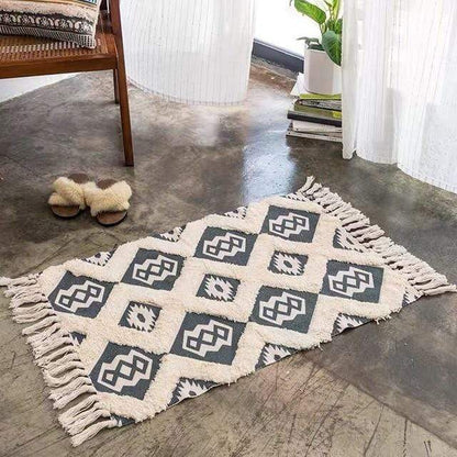 Linnedekor med fransar (6 designer) | Veska 60x90cm 2