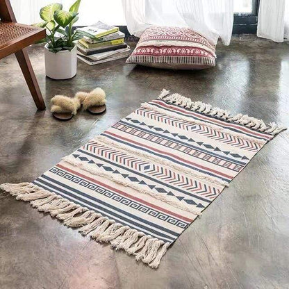 Linnedekor med fransar (6 designer) | Veska 60x90cm 3