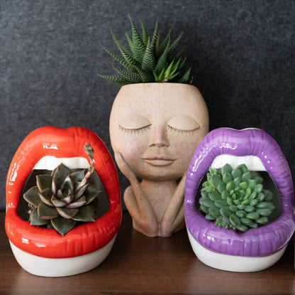 Lips Keramisk Planter | Veska