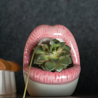 Lips Keramisk Planter | Veska