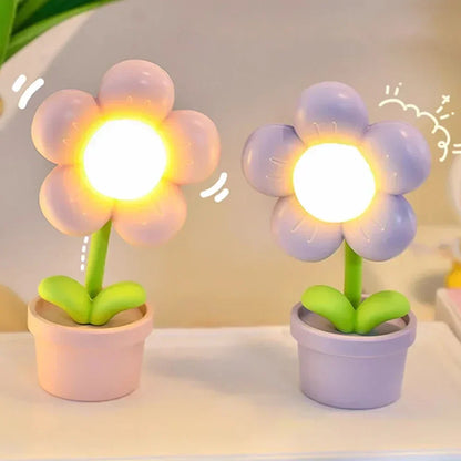 Liten Blomma Avkopplande Bordslampa - BlossomGlow | Veska