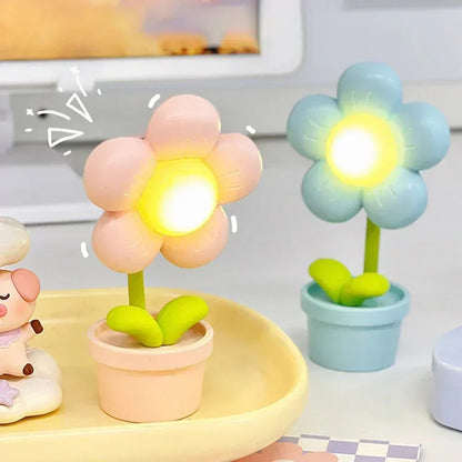Liten Blomma Avkopplande Bordslampa - BlossomGlow | Veska