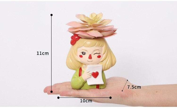 Liten Blond Flicka Blomkruka | Veska