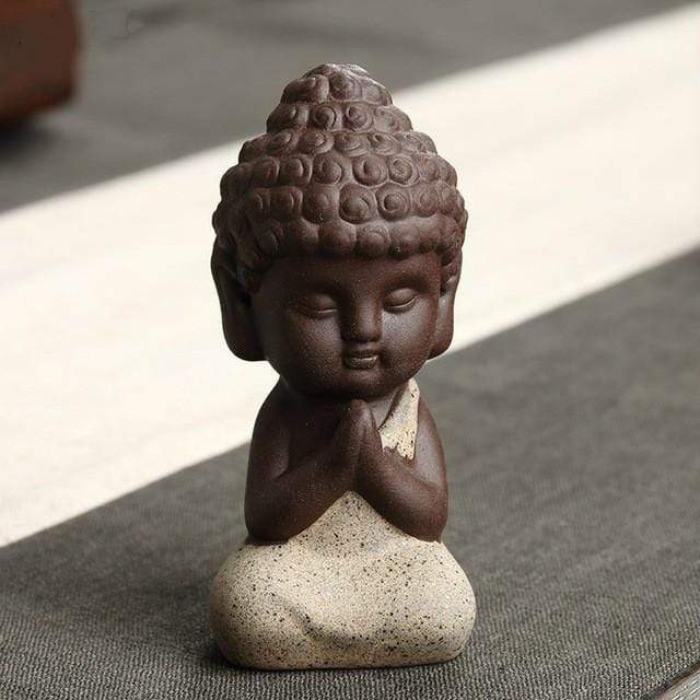 Little Buddha Meditationsstaty | Veska Beige