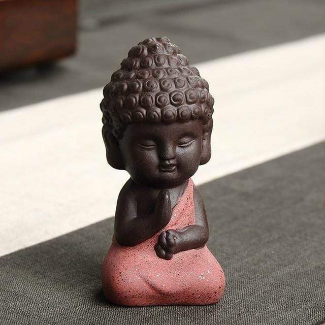 Little Buddha Meditationsstaty | Veska Röd