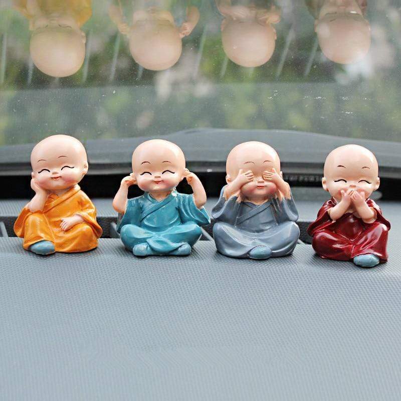 Little Monk Figurer 4-delars Set | Veska