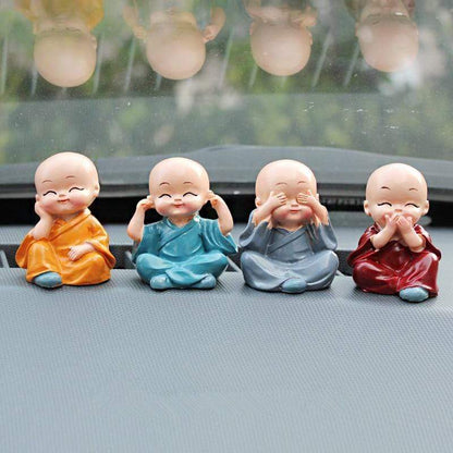 Little Monk Figurer 4-delars Set | Veska