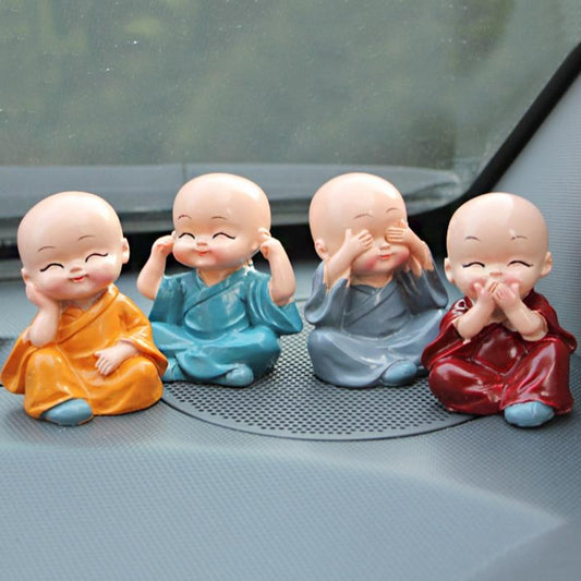 Little Monk Figurer 4-delars Set | Veska