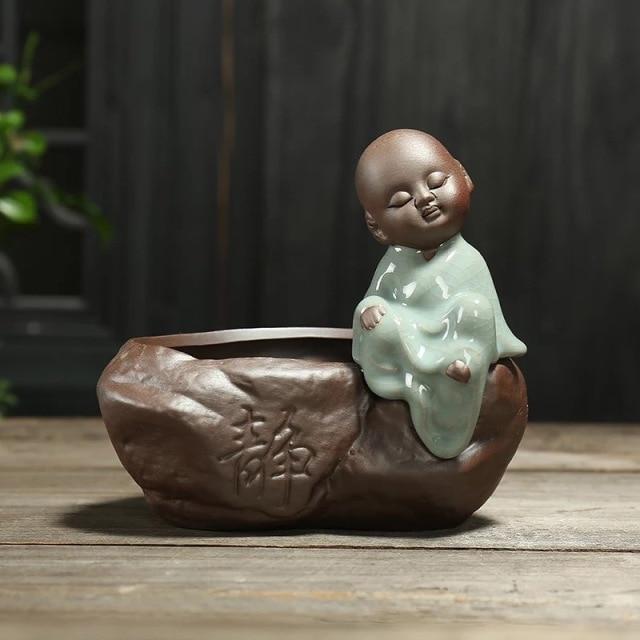 Little Monk Keramisk Blomkruka | Veska 02 Utan hål
