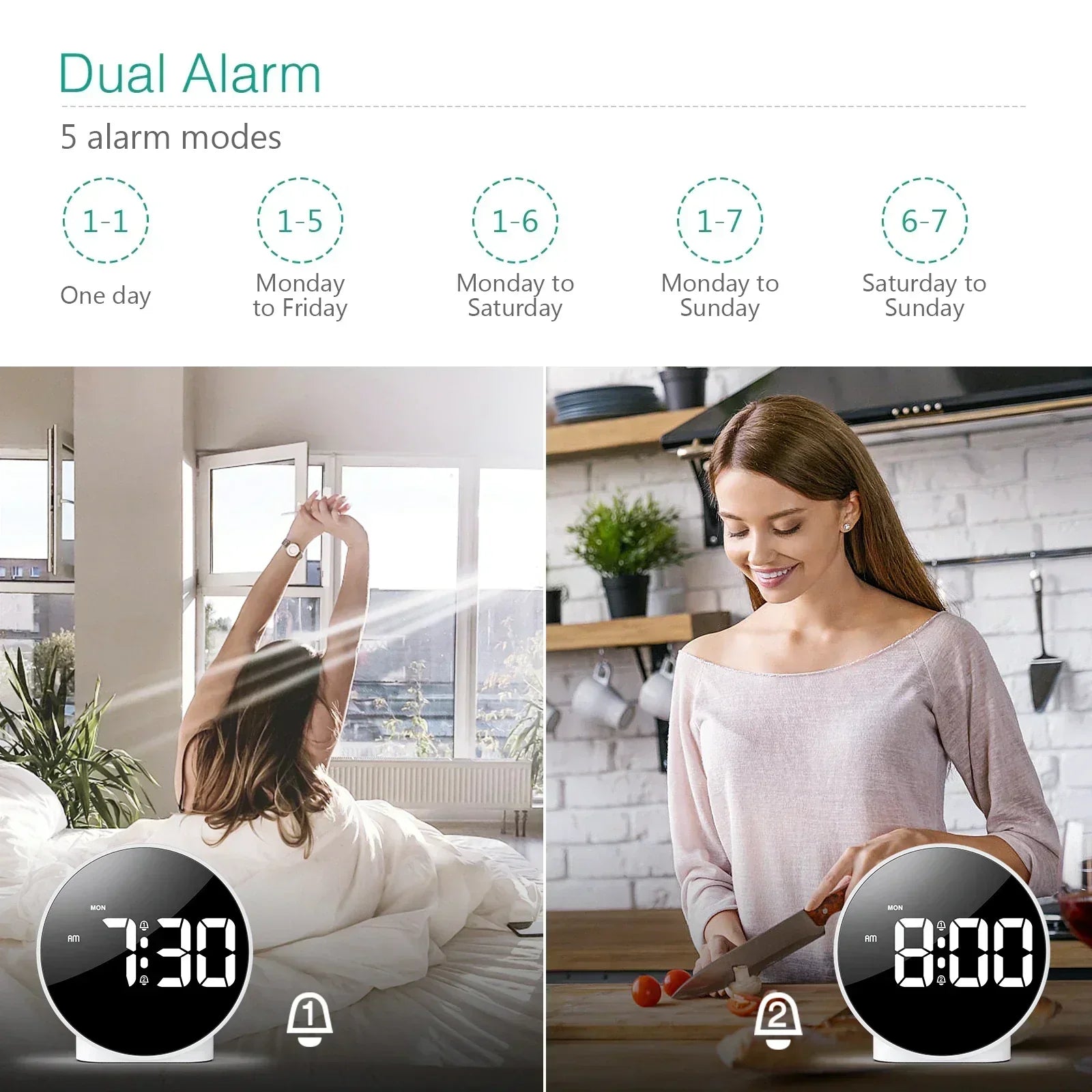 Ljuskälla Digital Bordsklocka | Veska