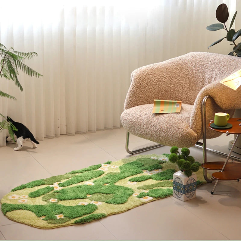 Long Tufting Moss Sovrum Matta | Veska