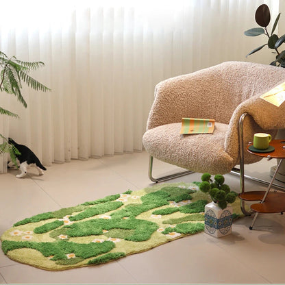 Long Tufting Moss Sovrum Matta | Veska