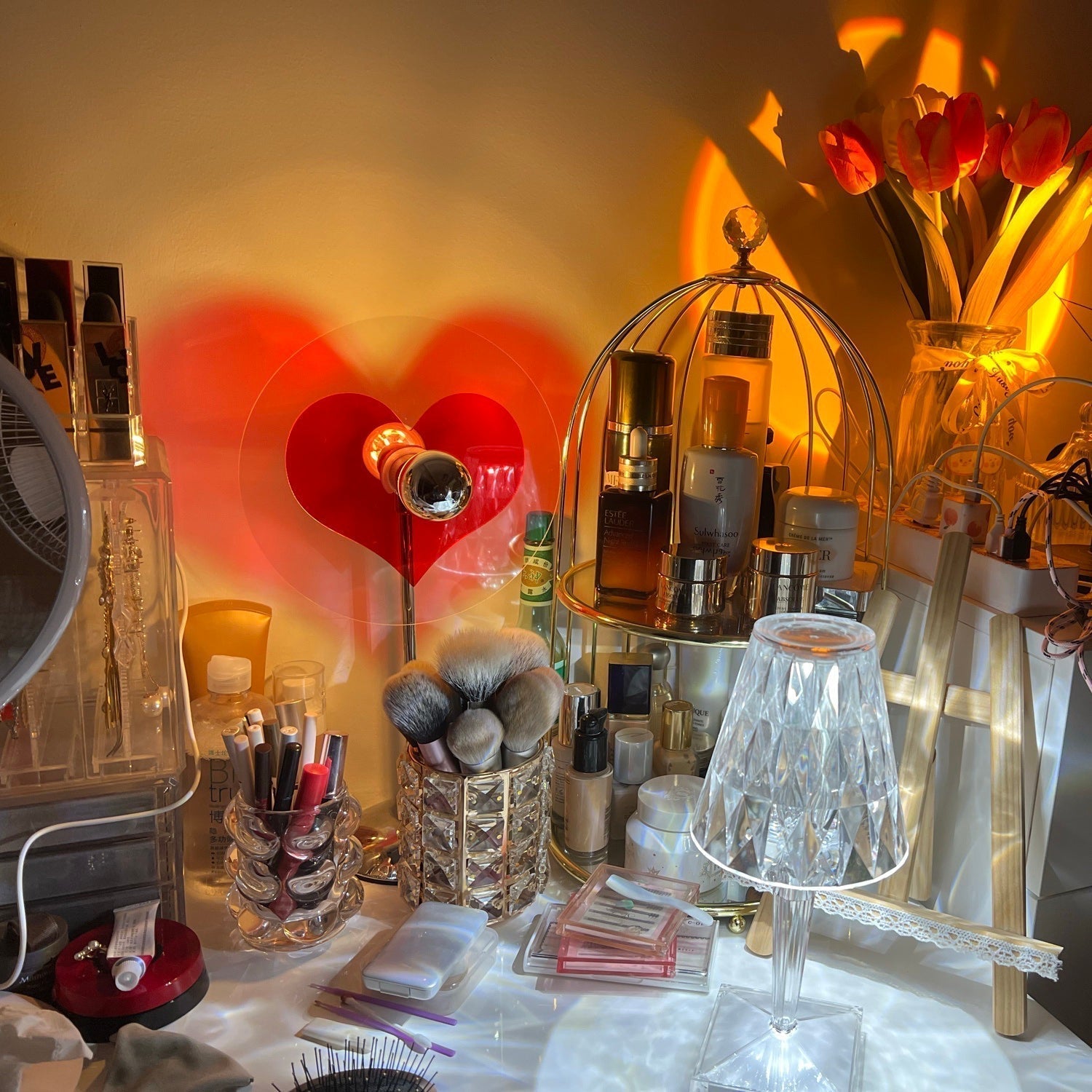 LoveGlow – Elegant Bordslampa med Uppladdningsbart LED | Veska