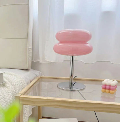 LueurRose – Retro Bordslampa med Dimbar LED och USB | Veska