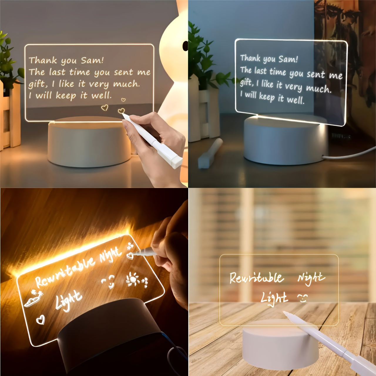 LumiBoard – Stilig LED Bordslampa med Pennahållare Veska