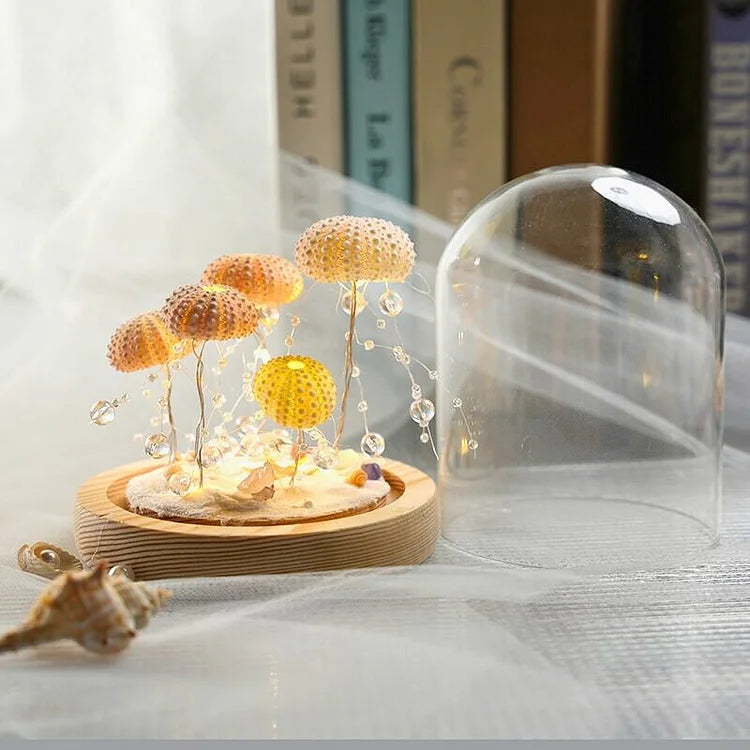 LumiCraft – Unik DIY bordslampa med naturlig snäcka för en mysig dekoration | Veska