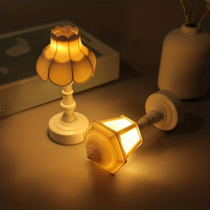 LumiDeco - Retro LED Mini Bordslampa för Hem Veska
