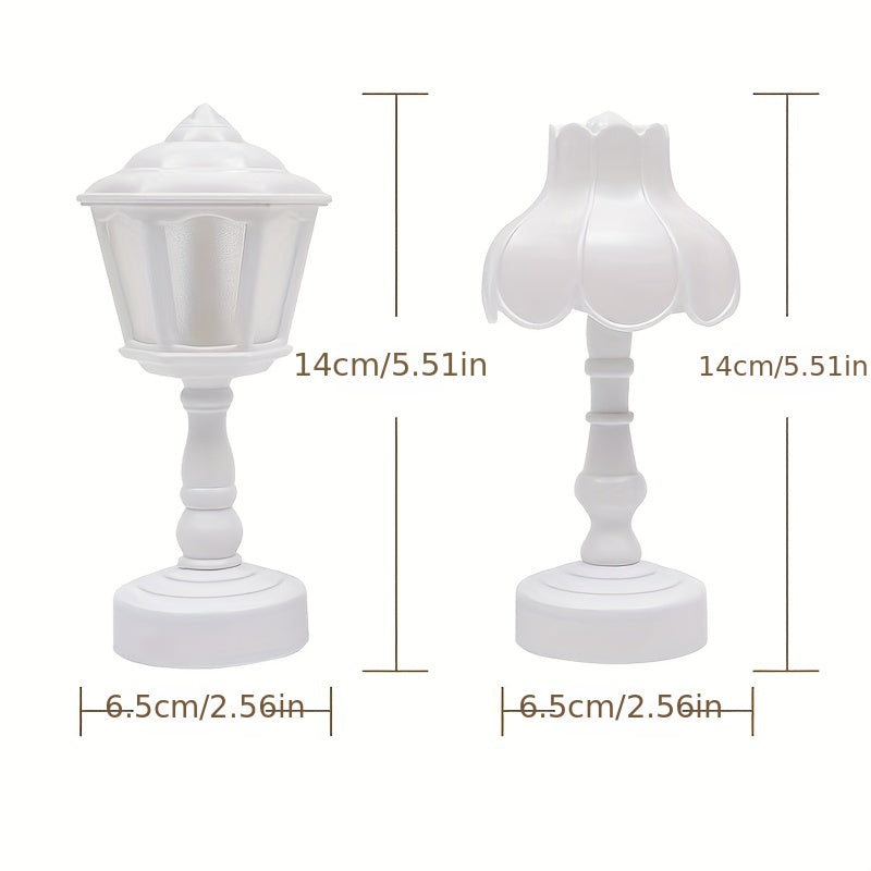 LumiDeco - Retro LED Mini Bordslampa för Hem Veska