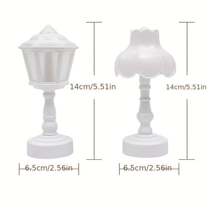 LumiDeco - Retro LED Mini Bordslampa för Hem Veska