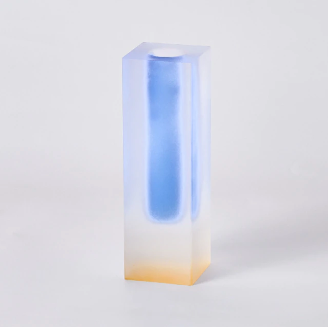 LumiForm Prisma Akryl Vaso & Organizer med Modern Design | Veska Blå Gul Matt Kort
